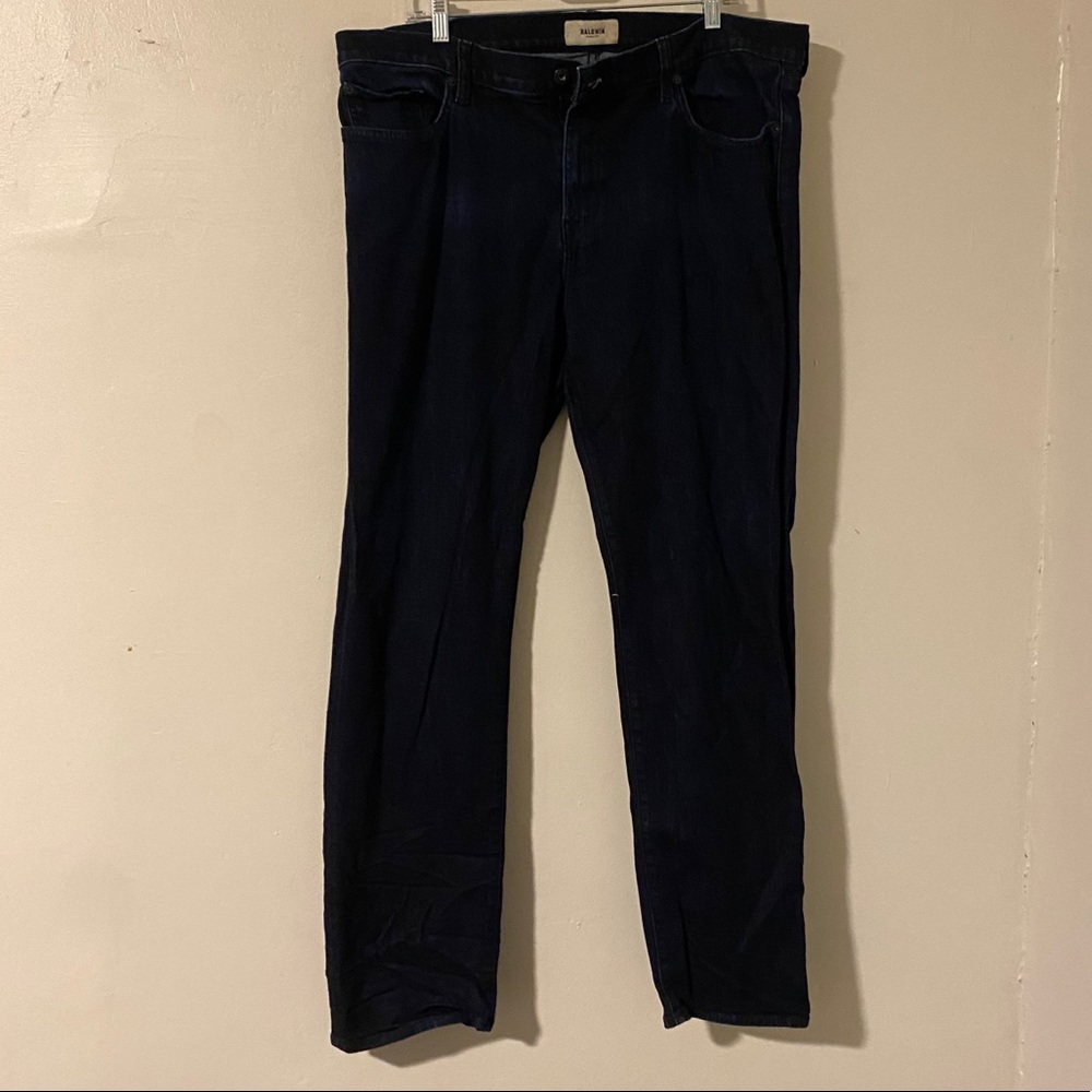 Baldwin Henley Slim Straight Dark Wash Size 38
